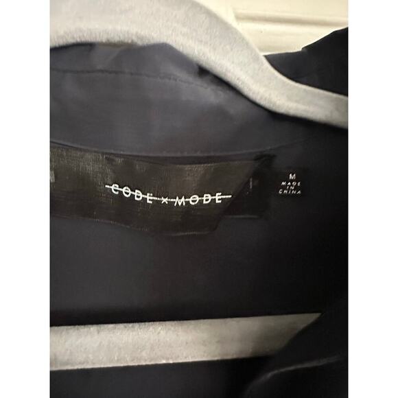 Code X Mode Women's blue Cotton Blended Collared Midi Dress Size Medium - Picture 3 of 8